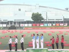 义勇军进行曲响彻亚运会颁奖现场 中国代表团首金诞生[推荐]